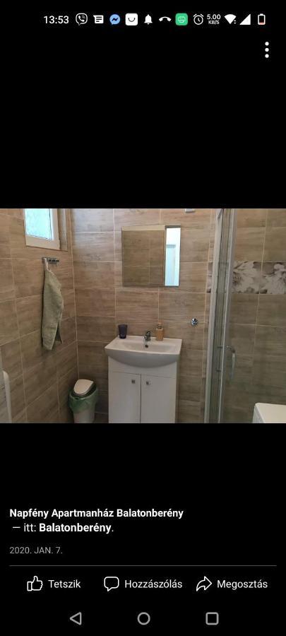 Napfeny Apartmanhaz Balatonberény Zewnętrze zdjęcie